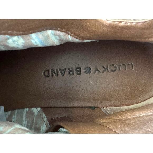 Lucky Brand Leather Ankle Boots Women’s 9M Oxblood Brown Western Booties - Picture 4 of 11